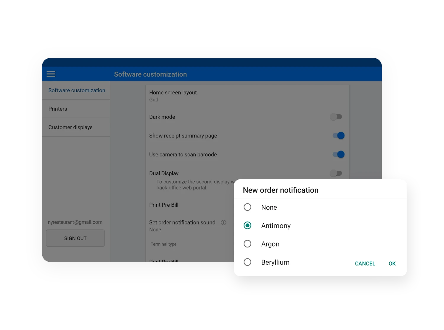 Real-Time Order Notifications