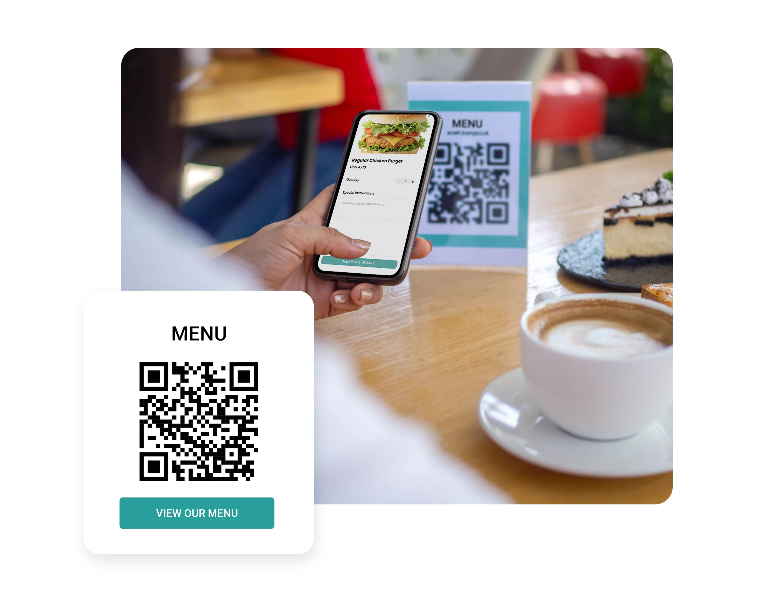 Table & Service Area QR Ordering 