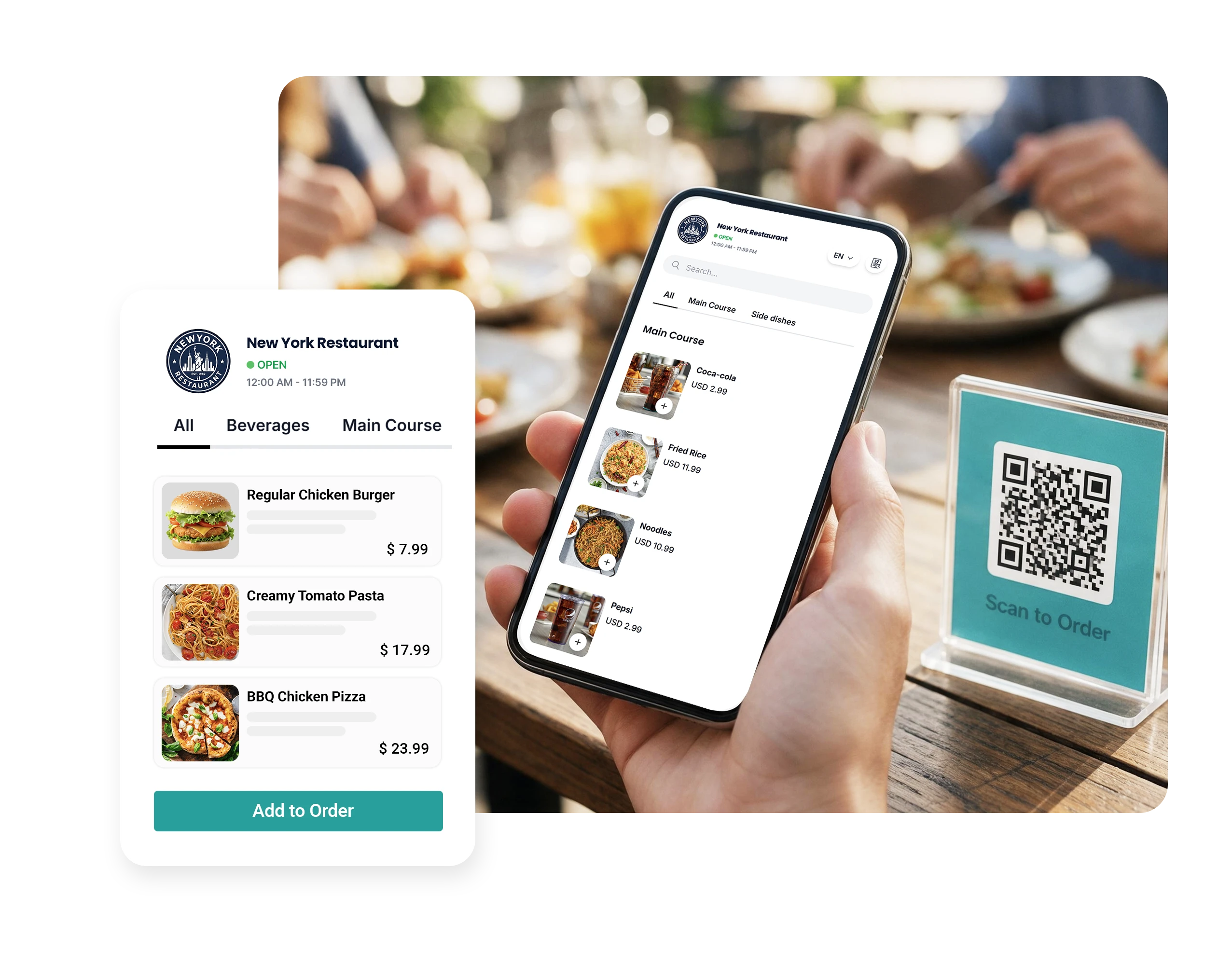 Digital Menu Experience 